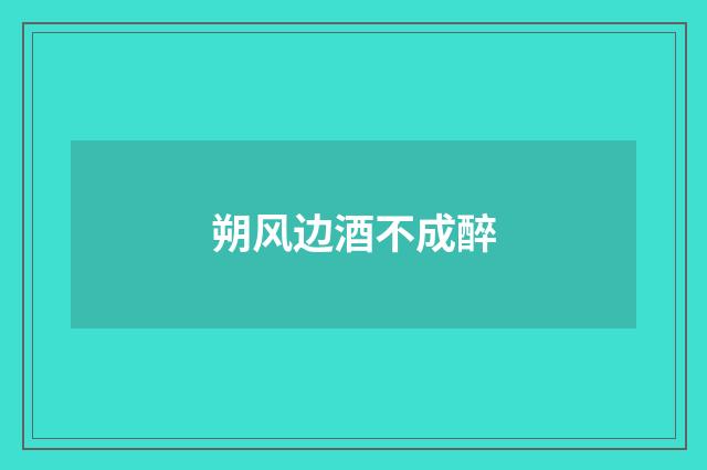 朔风边酒不成醉