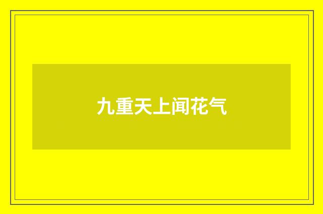 九重天上闻花气
