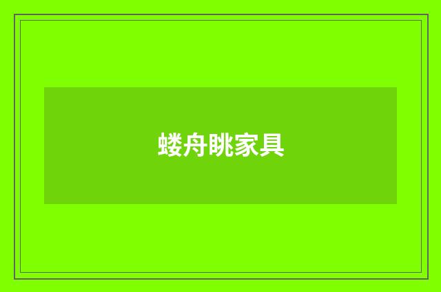 蝼舟眺家具