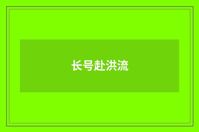 长号赴洪流