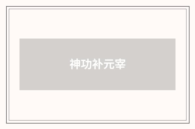 神功补元宰