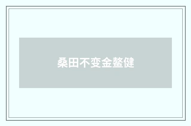 桑田不变金鳌健