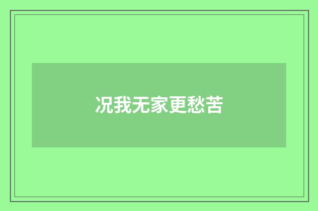 况我无家更愁苦