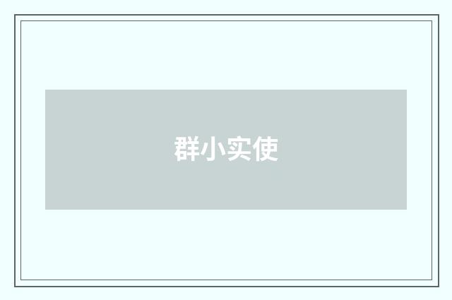 群小实使