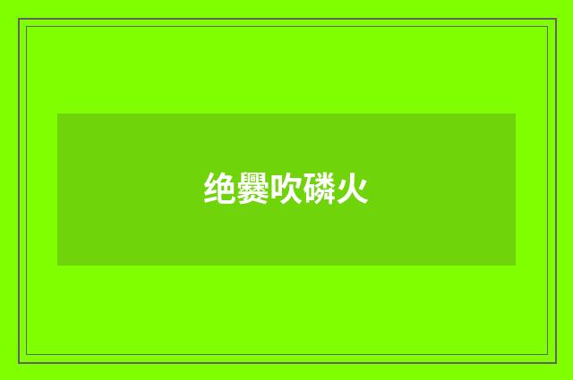 绝爨吹磷火