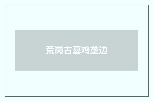 荒岗古墓鸡垄边