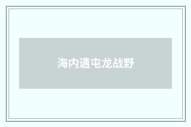 海内遘屯龙战野