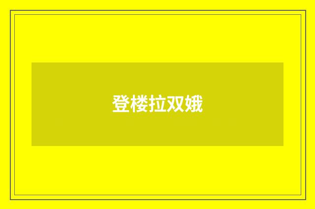登楼拉双娥