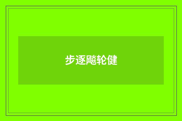 步逐飚轮健