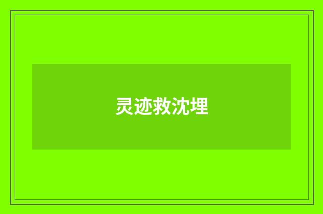 灵迹救沈埋