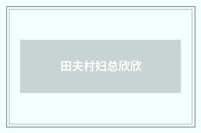 田夫村妇总欣欣