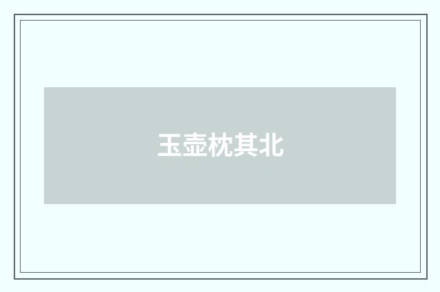 玉壶枕其北