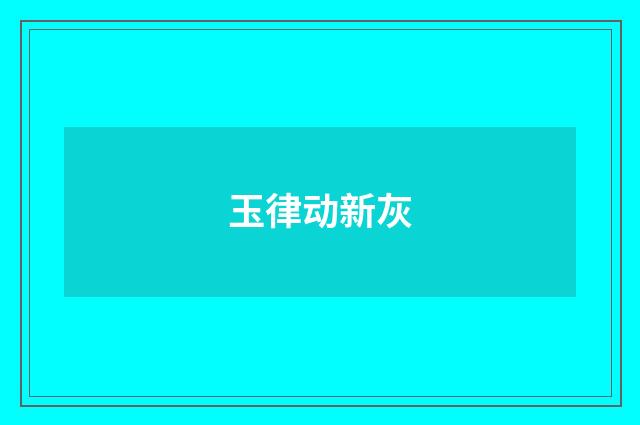 玉律动新灰