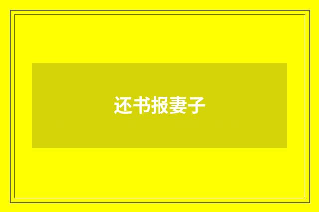 还书报妻子