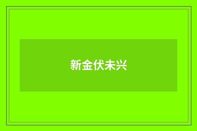新金伏未兴