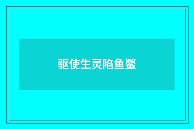 驱使生灵陷鱼鳖