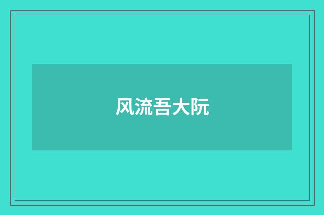 风流吾大阮