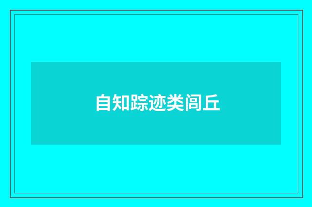 自知踪迹类闾丘