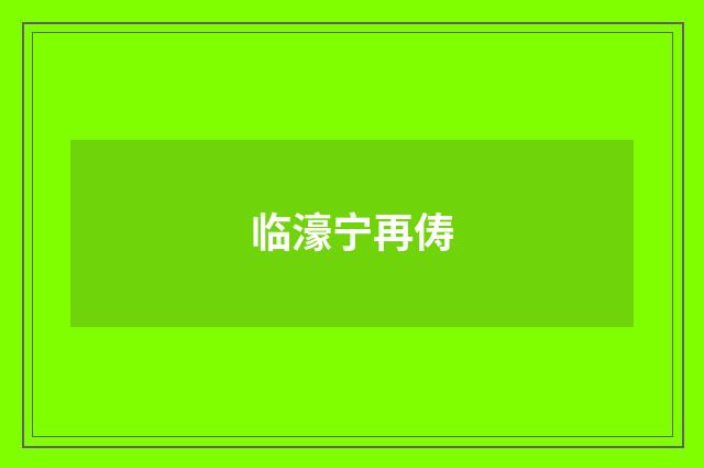 临濠宁再俦