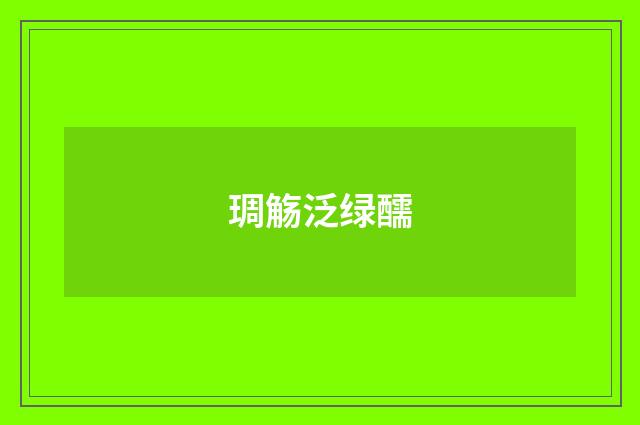 琱觞泛绿醹