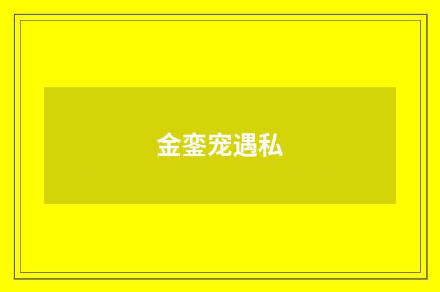 金銮宠遇私