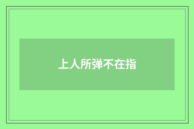 上人所弹不在指