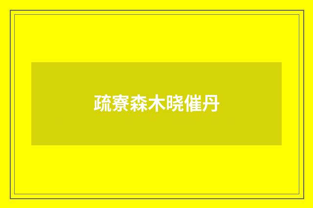 疏寮森木晓催丹