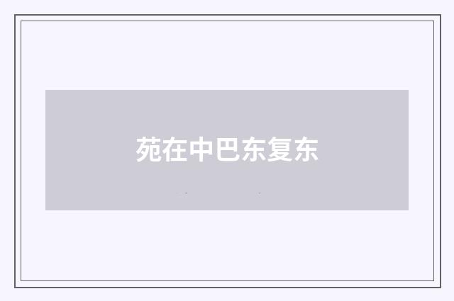 苑在中巴东复东