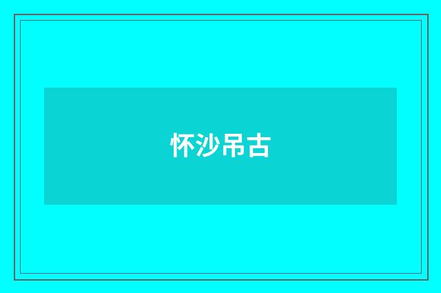 怀沙吊古