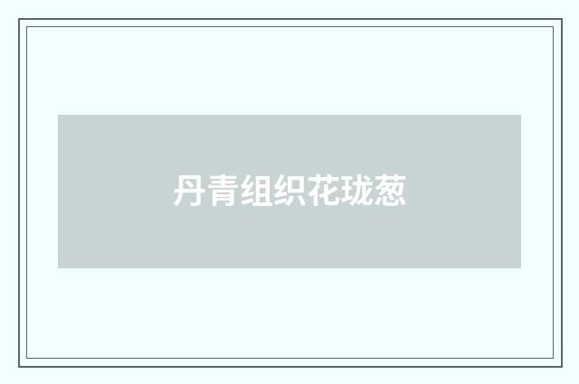 丹青组织花珑葱