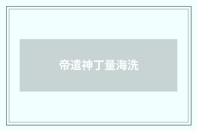 帝遣神丁量海洗