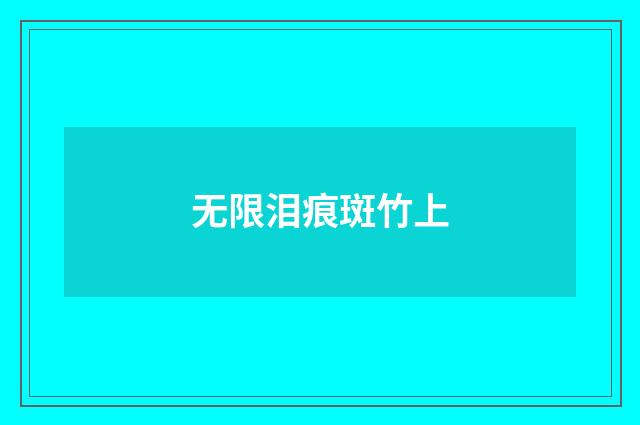 无限泪痕斑竹上
