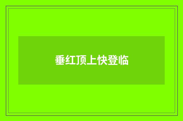 垂红顶上快登临