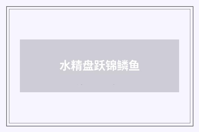 水精盘跃锦鳞鱼