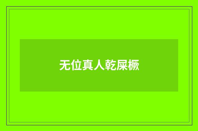 无位真人乾屎橛