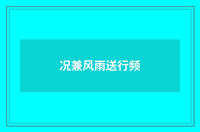 况兼风雨送行频