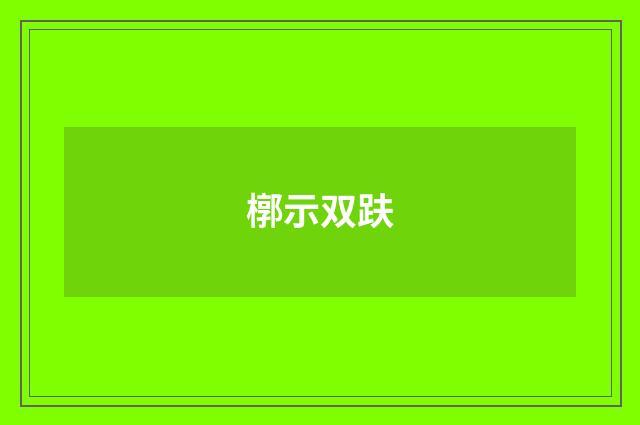 槨示双趺