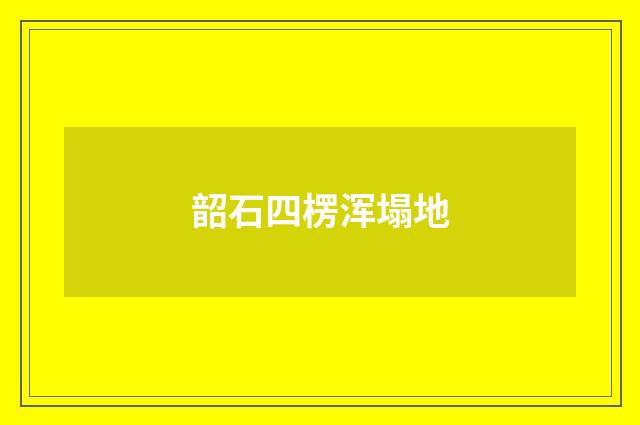 韶石四楞浑塌地