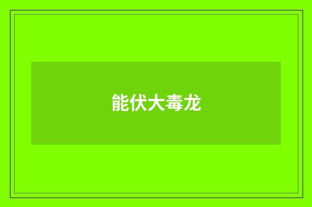 能伏大毒龙