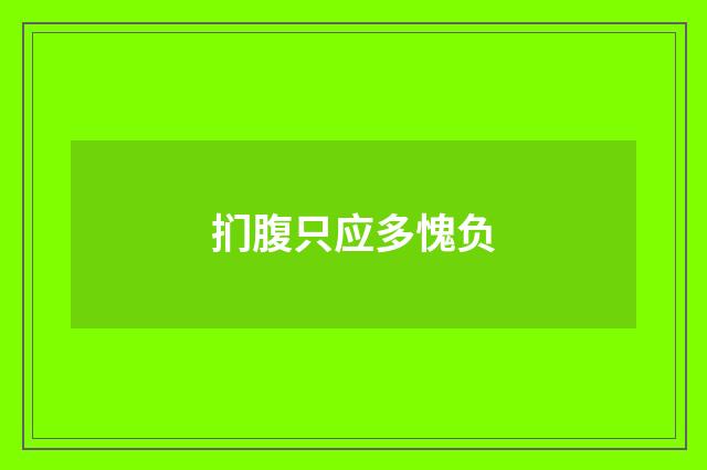 扪腹只应多愧负