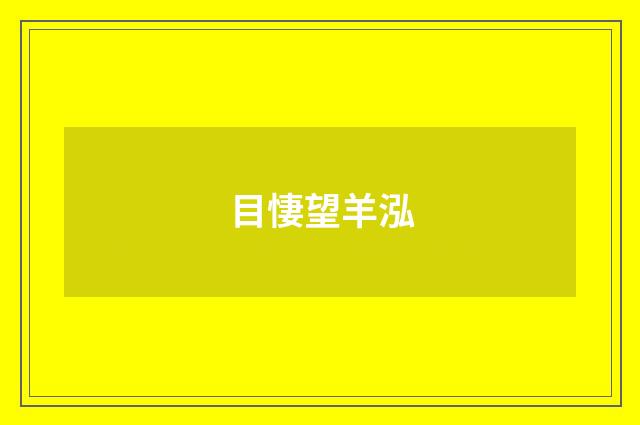 目悽望羊泓