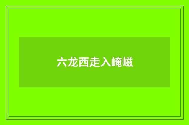 六龙西走入崦嵫