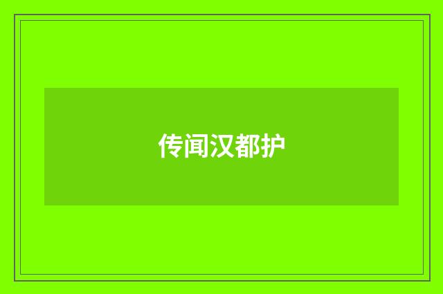 传闻汉都护