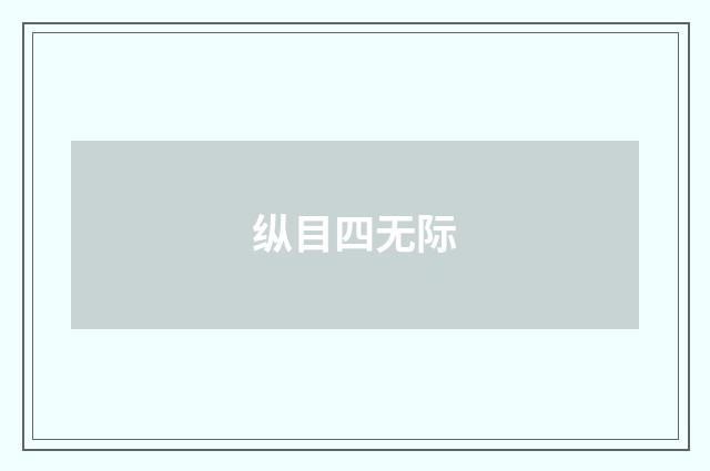 纵目四无际