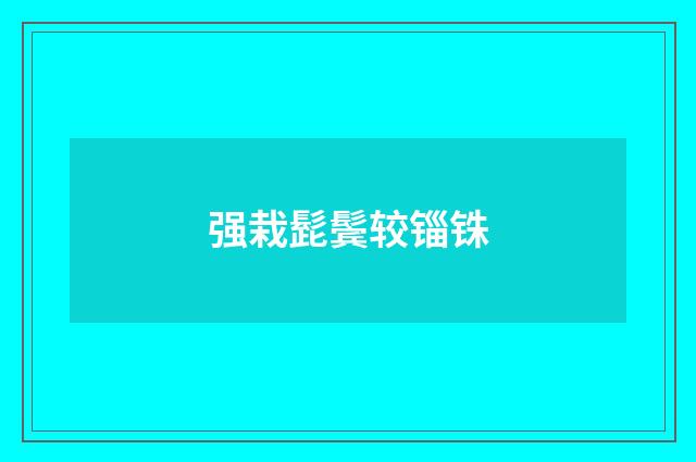 强栽髭鬓较锱铢