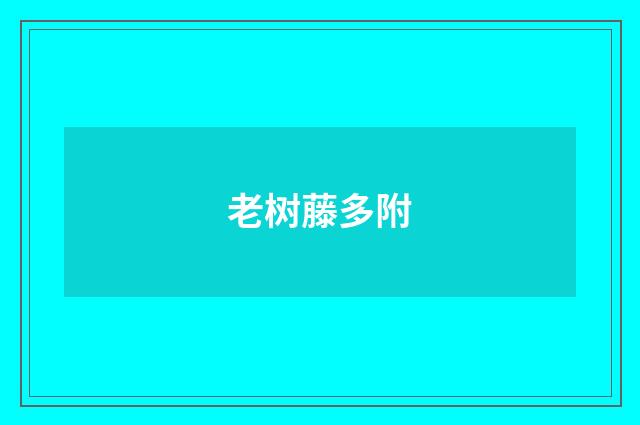 老树藤多附
