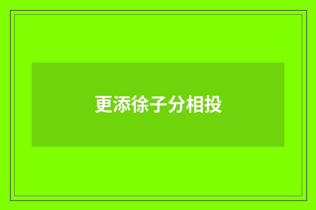 更添徐子分相投