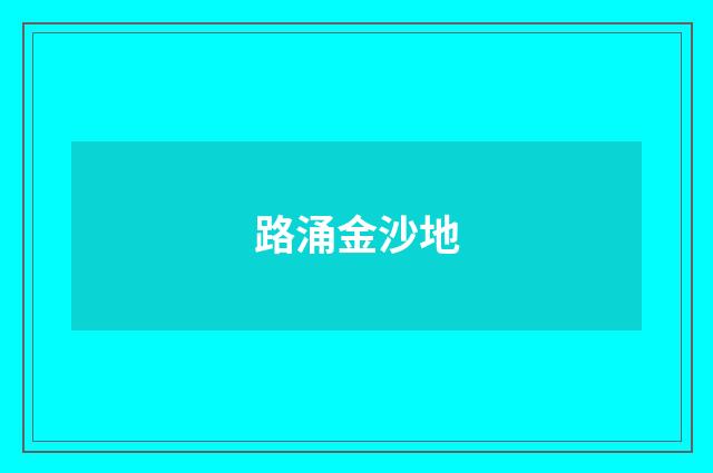 路涌金沙地
