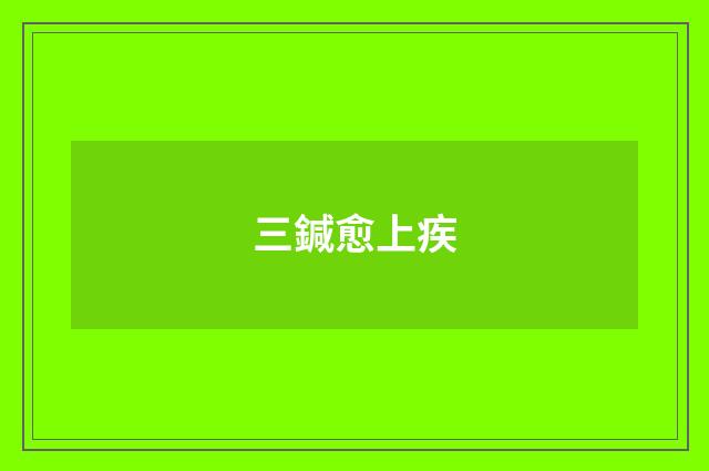 三鍼愈上疾