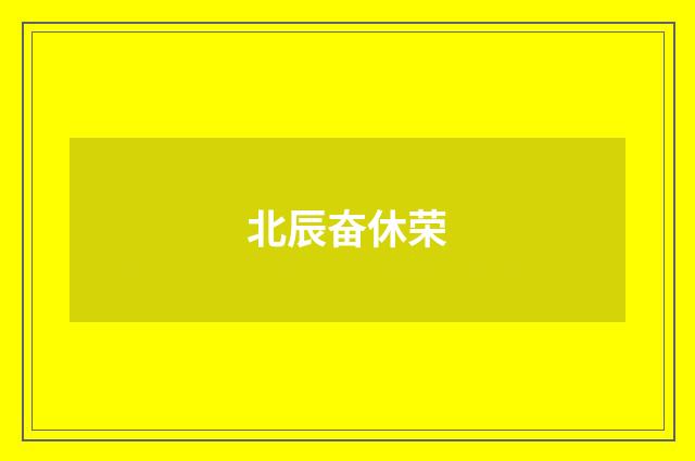 北辰奋休荣